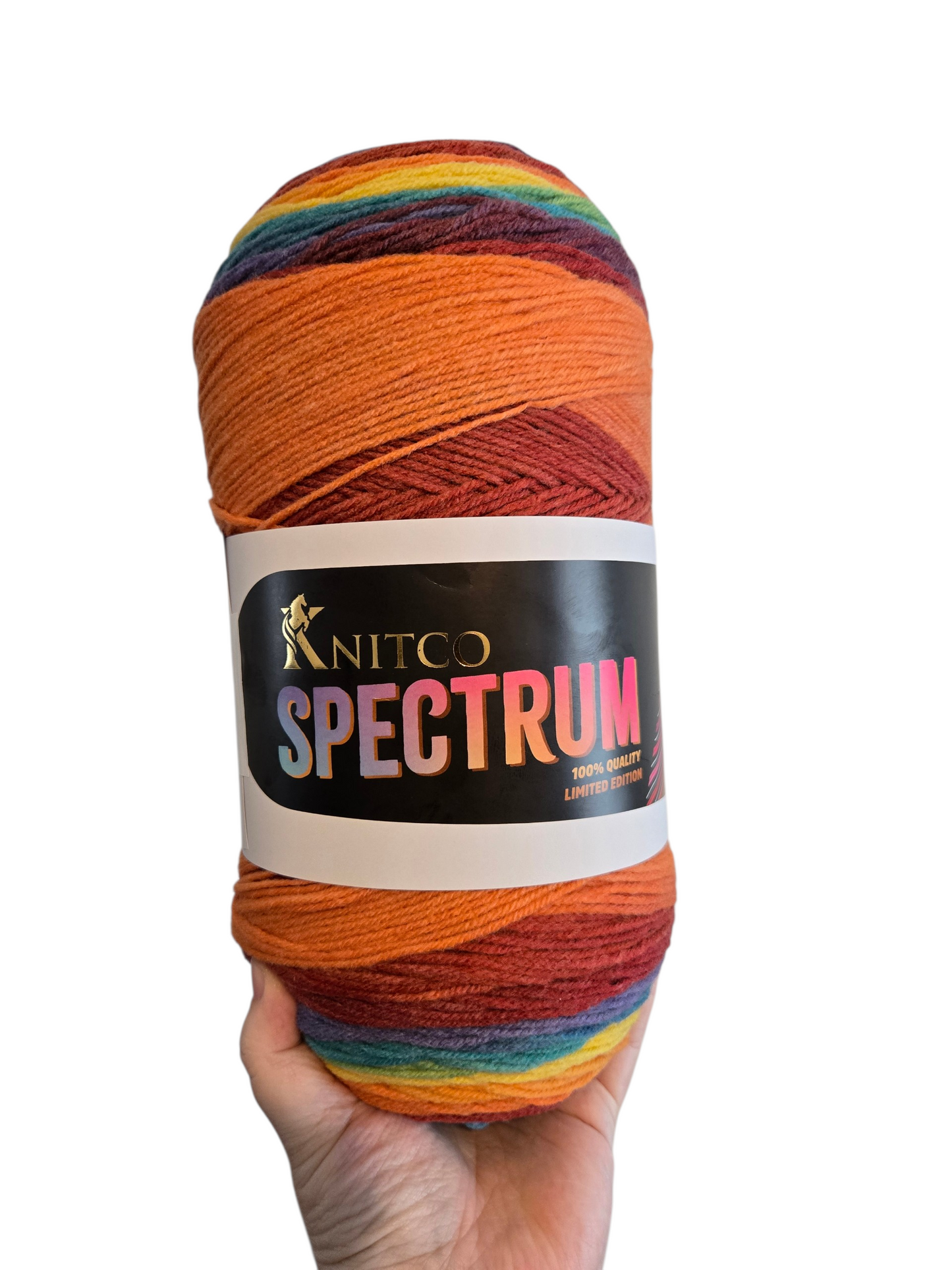 Knitco Spectrum 400g Variegated Acrylic Yarn Cake