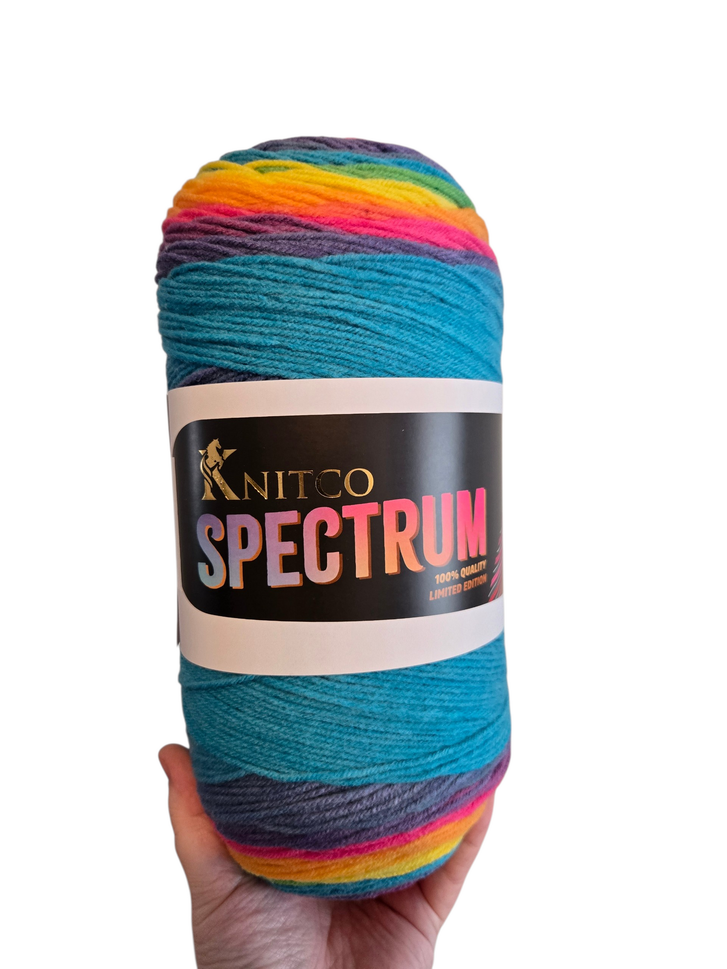 Knitco Spectrum 400g Variegated Acrylic Yarn Cake