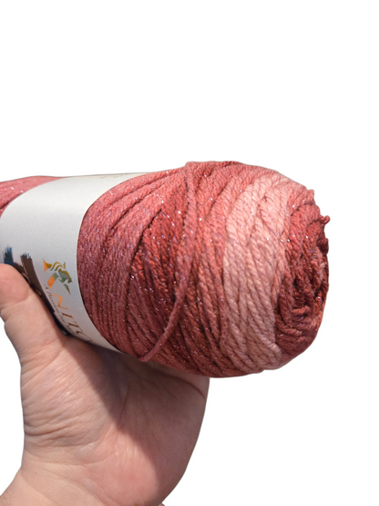 Knitco Ombre with Glitter 200g Colour Changing Acrylic Yarn