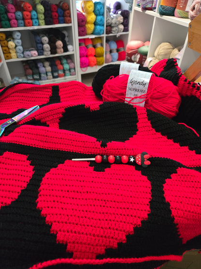 Free Mosaic Crochet Heart Pattern - Digital Download