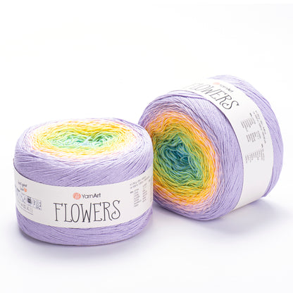 YarnArt Flowers 250g – 1000 m Gradient Cotton Blend Cake Yarn