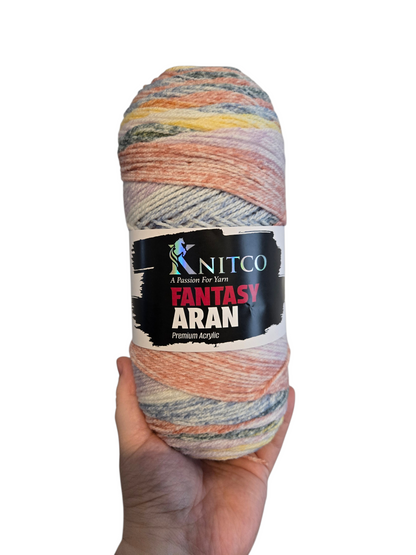 Knitco Fantasy Aran 200g Variegated Acrylic Yarn