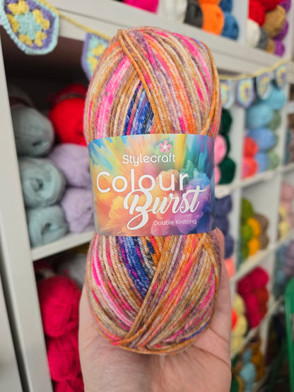 Colourburst by Stylecraft 100g DK Acrylic yarn