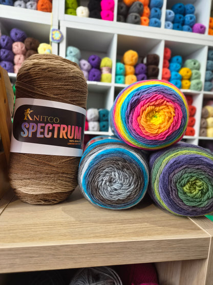 Knitco Spectrum 400g Variegated Wool Blend Yarn