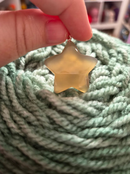 Crystal Puff Star Pendants