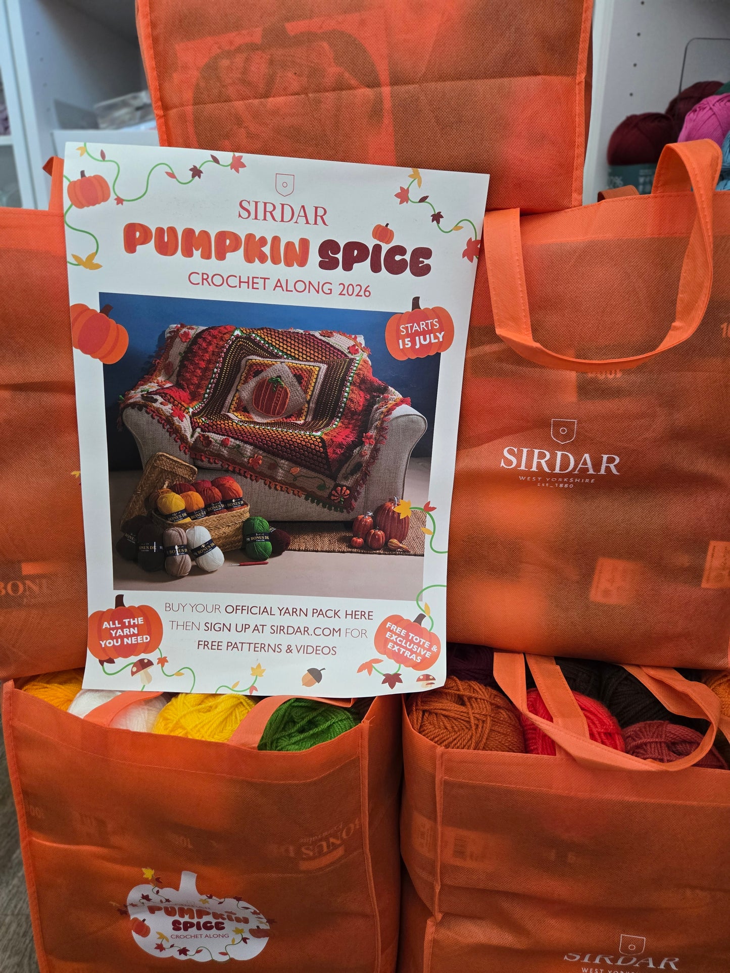 Sirdar Pumpkin Spice CAL Kit