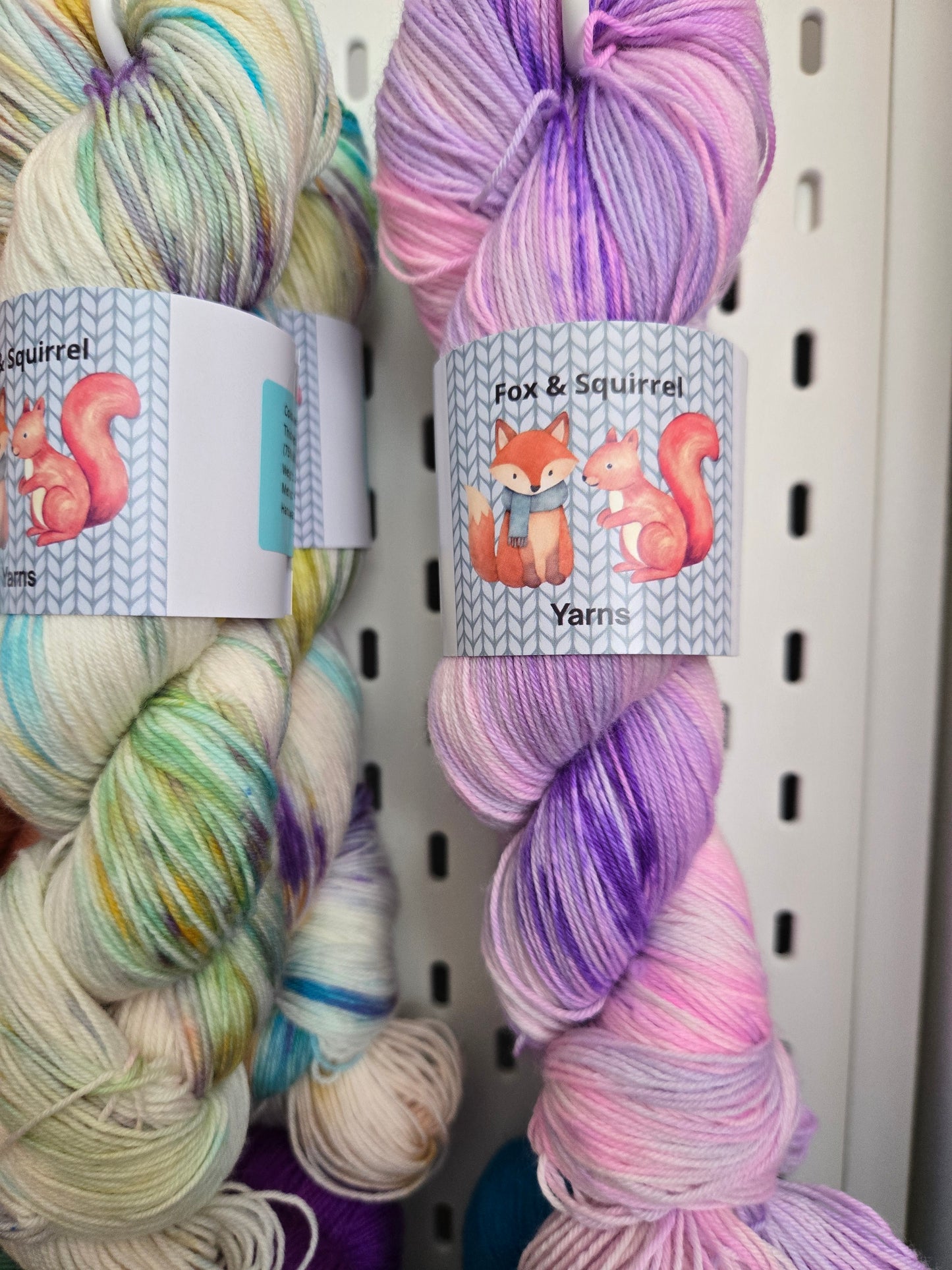 Fox & Squirrel Hand-Dyed Superwash Merino Sock Yarn 100g