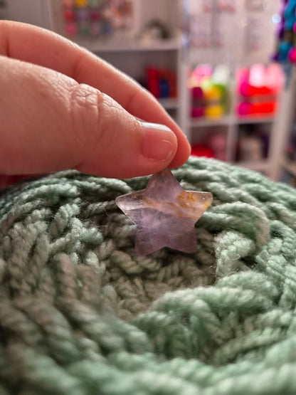 Crystal Puff Star Pendants