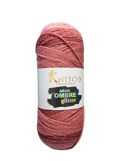 Knitco Ombre with Glitter 200g Colour Changing Acrylic Yarn