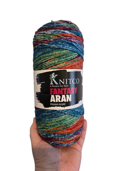 Knitco Fantasy Aran 200g Variegated Acrylic Yarn