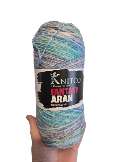 Knitco Fantasy Aran 200g Variegated Acrylic Yarn