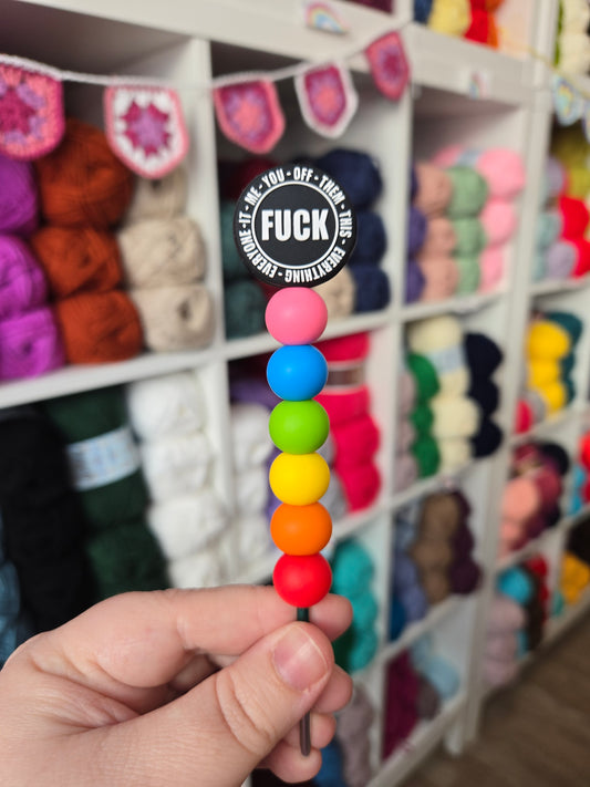 All the Fs Beaded Crochet Hook