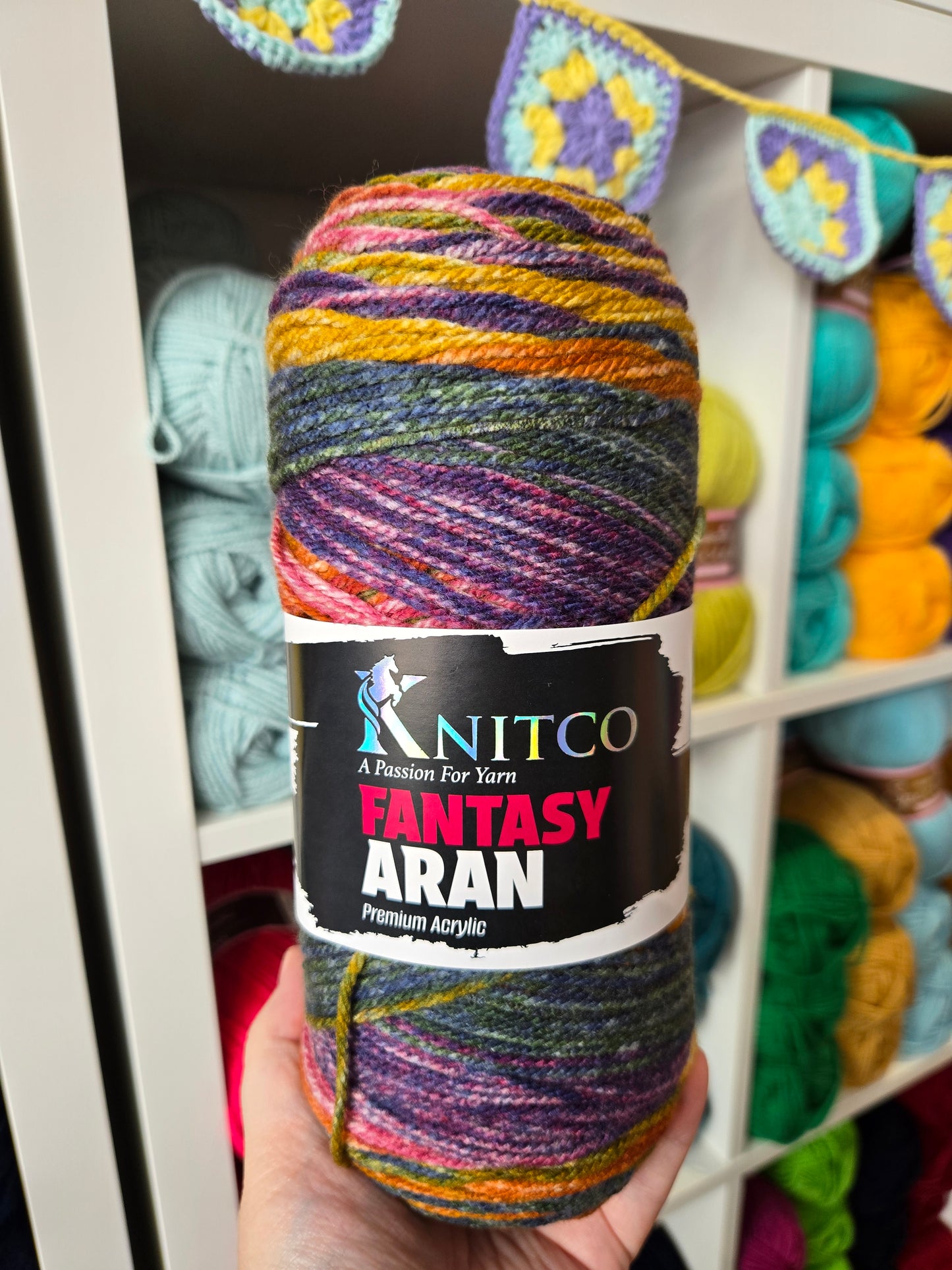 Knitco Fantasy Aran 200g Variegated Acrylic Yarn