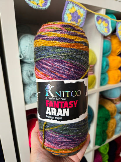 Knitco Fantasy Aran 200g Variegated Acrylic Yarn
