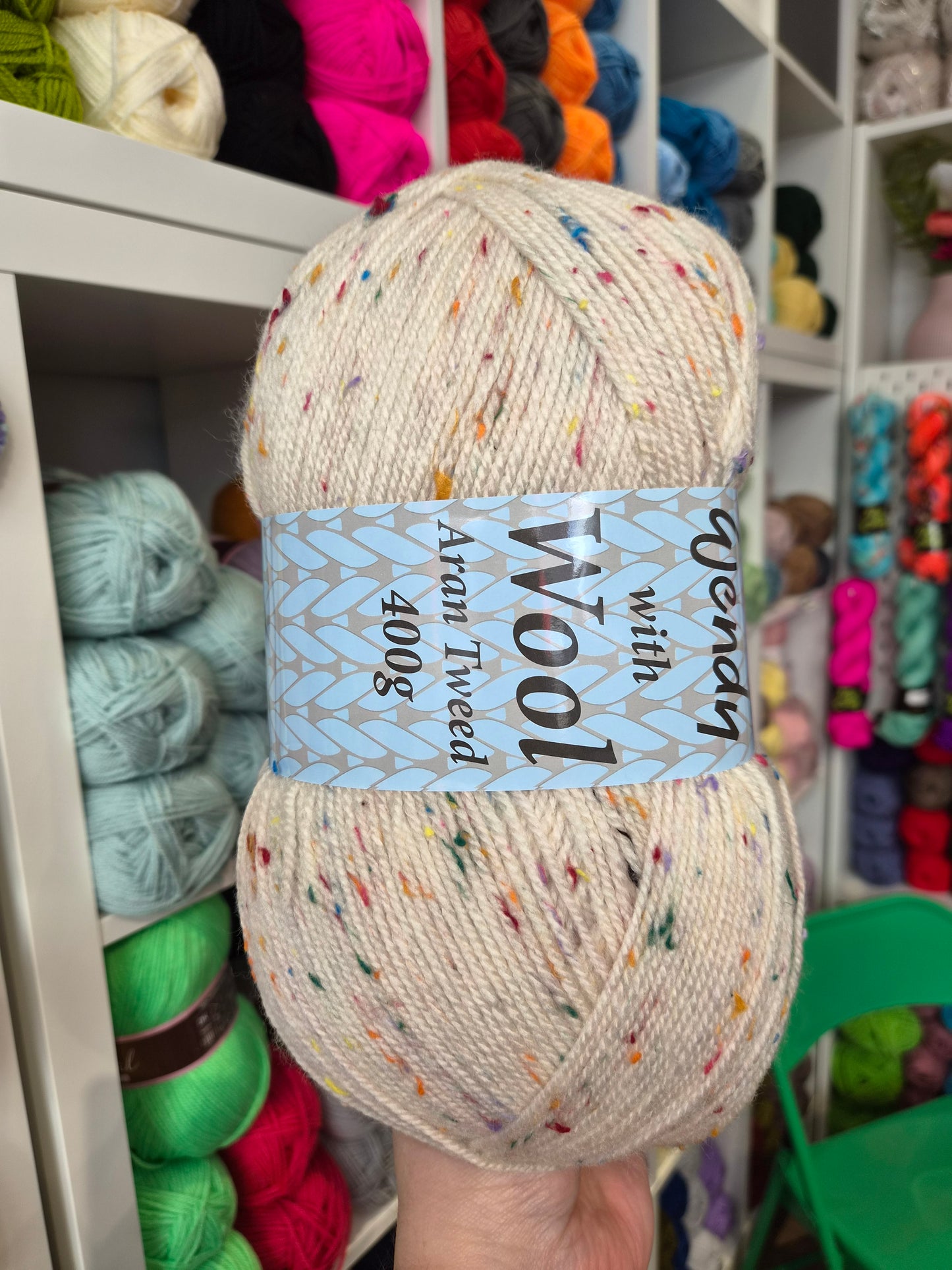 Wendy with Wool Aran – 400g Wool Blend Yarn