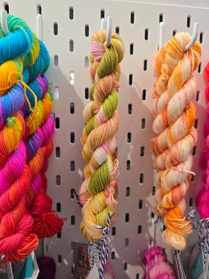 Fox & Squirrel Hand-Dyed Superwash Merino Mini Skein 20g