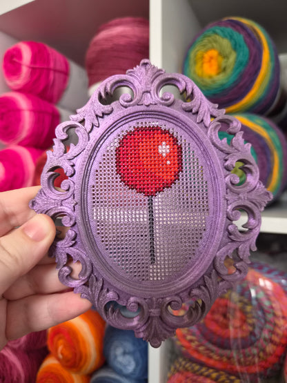 Ornate 3D Printed Cross Stitch Frame – 29 × 40 Stitch Plastic Aida